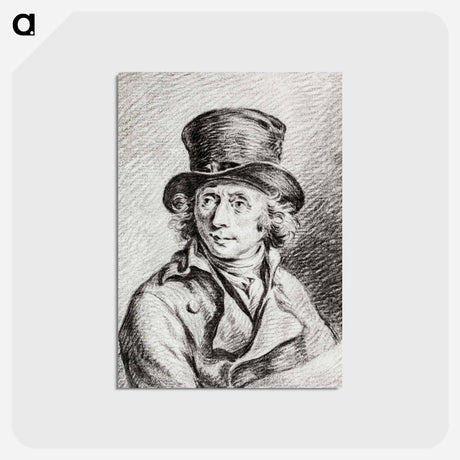 アートポストカード-Portrait of Adriaan de Lelie - ジャン ベルナール Postcard.