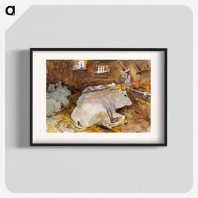 アートポスター-Oxen - ジョン シンガー サージェント Poster.