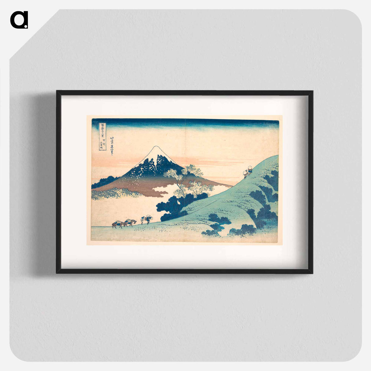 Fuji from Inume Pass - Katsushika Hokusai Poster.