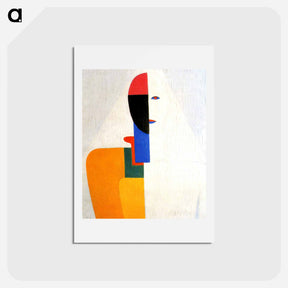 アートポストカード-Woman Torso - カジミール マレーヴィチ Postcard.
