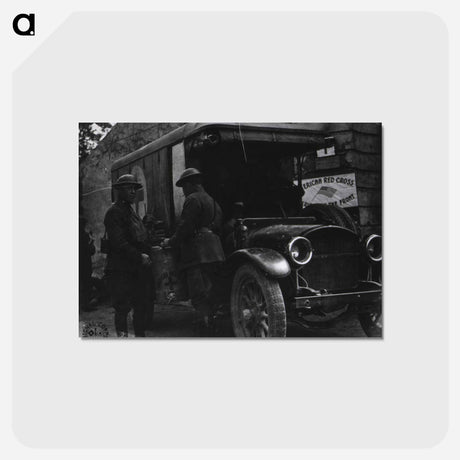 アートポストカード-American Red Cross Sending Hot Chocolate to the First Aid Station at the Front
 - 国立医学図書館 Postcard.