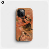 Woman's Head with Red Hat - Pierre Auguste Renoir Phone Case.