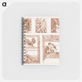 Proefblad voor briefkaarten met vogels - テオ ヴァン ホイテマ Memo.