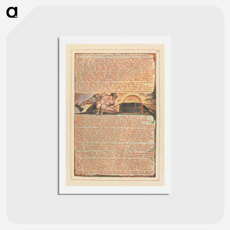 アートポストカード-Such are Cathedron's golden Halls.... - ウィリアム ブレイク Postcard.