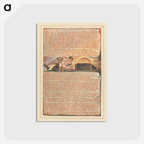 アートポストカード-Such are Cathedron's golden Halls.... - ウィリアム ブレイク Postcard.