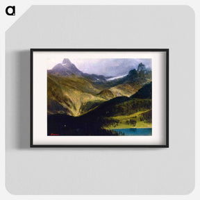アートポスター-Mountain Landscape - アルバート ビアスタット Poster.