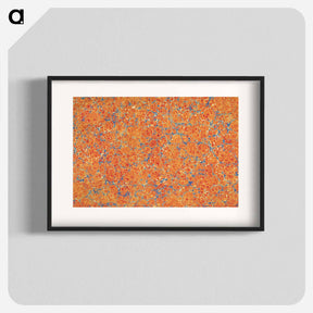 アートポスター-Abstract Orange Pattern
 - 大英図書館 Poster.