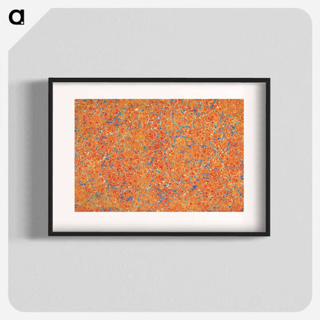 アートポスター-Abstract Orange Pattern
 - 大英図書館 Poster.