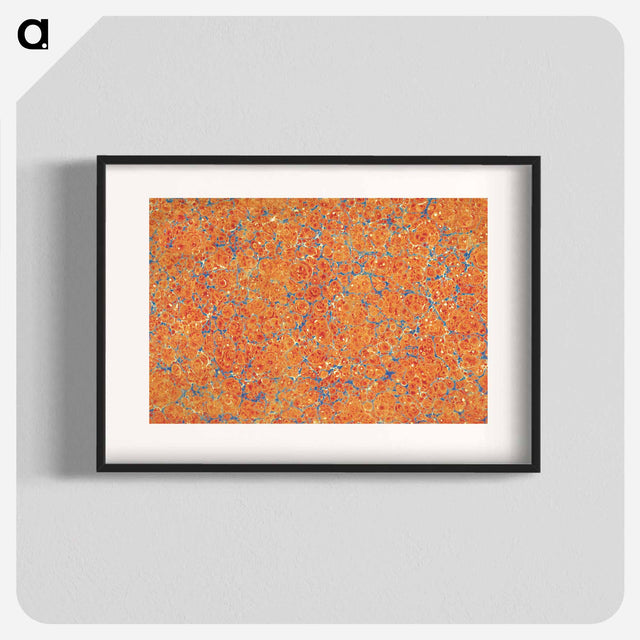 アートポスター-Abstract Orange Pattern
 - 大英図書館 Poster.