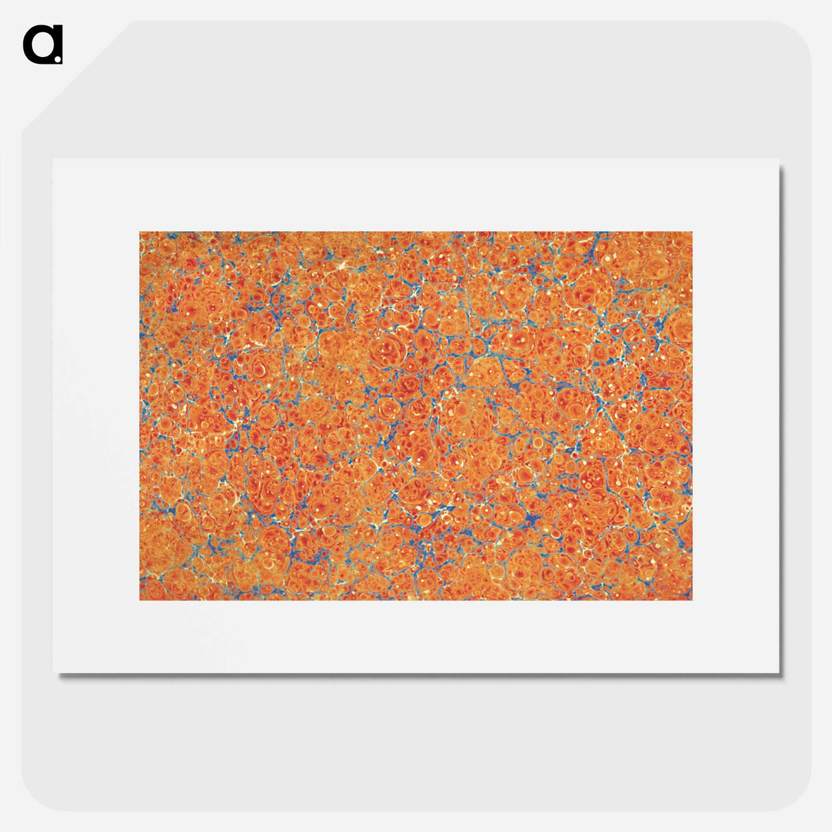 アートポスター-Abstract Orange Pattern
 - 大英図書館 Poster.