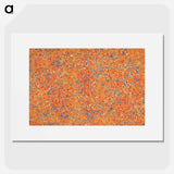 アートポスター-Abstract Orange Pattern
 - 大英図書館 Poster.