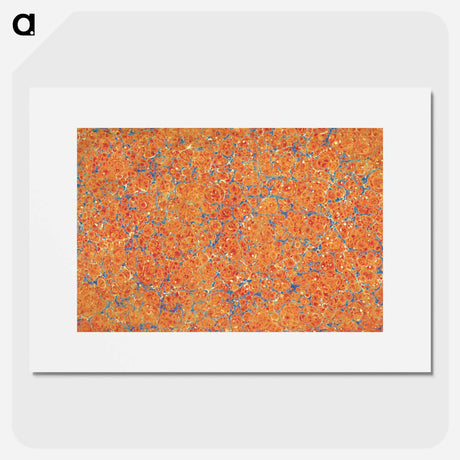 アートポスター-Abstract Orange Pattern
 - 大英図書館 Poster.