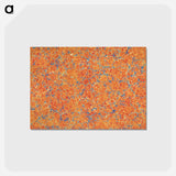 アートポストカード-Abstract Orange Pattern
 - 大英図書館 Postcard.
