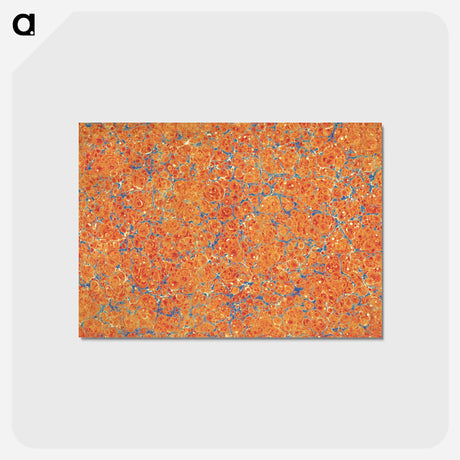 アートポストカード-Abstract Orange Pattern
 - 大英図書館 Postcard.