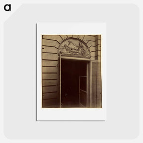 アートポストカード-Overdoor Relief, Hôtel du Cardinal Dubois
 - ウジェーヌ アジェ Postcard.
