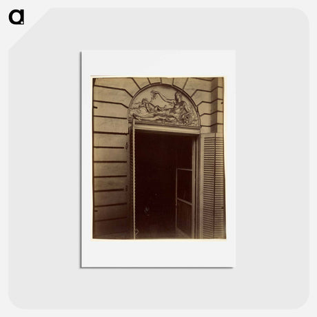アートポストカード-Overdoor Relief, Hôtel du Cardinal Dubois
 - ウジェーヌ アジェ Postcard.