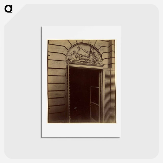 アートポストカード-Overdoor Relief, Hôtel du Cardinal Dubois
 - ウジェーヌ アジェ Postcard.