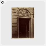 アートポストカード-Overdoor Relief, Hôtel du Cardinal Dubois
 - ウジェーヌ アジェ Postcard.