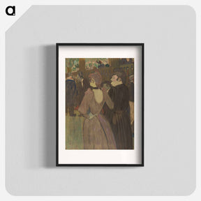 アートポスター-La Goulue and Her Sister - アンリ ド トゥールーズ ロートレック Poster.