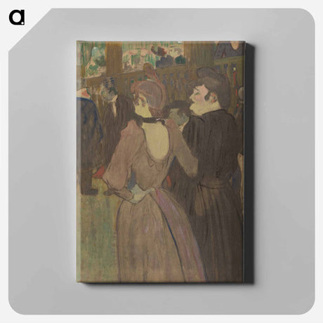 アートパネル-La Goulue and Her Sister - アンリ ド トゥールーズ ロートレック Canvas.