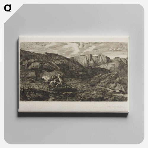 Fear - オディロン ルドン Canvas.