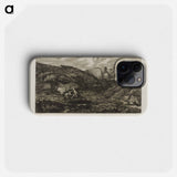 Fear - Odilon Redon Phone Case.