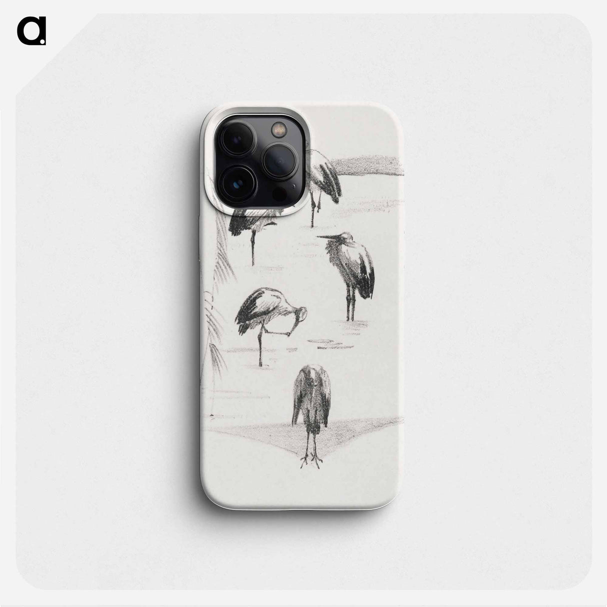 Wenskaart met vijf ooievaars - テオ ヴァン ホイテマ Phone Case.