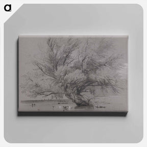 アートパネル-Pond with Willow Tree and Ducks
 - イェール大学アートギャラリー Canvas.