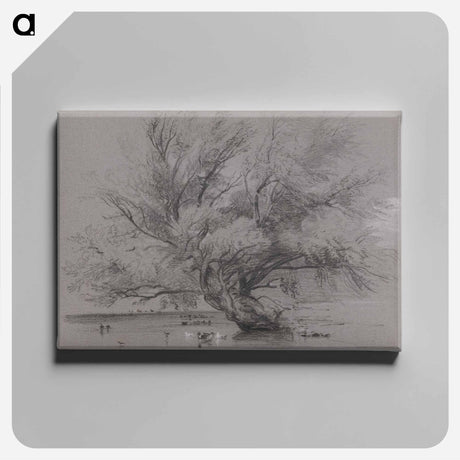 アートパネル-Pond with Willow Tree and Ducks
 - イェール大学アートギャラリー Canvas.
