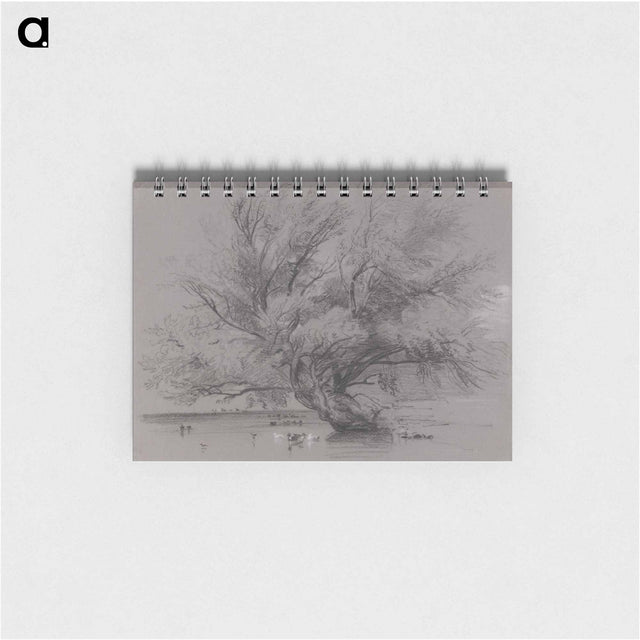 アートメモ帳-Pond with Willow Tree and Ducks
 - イェール大学アートギャラリー Memo.