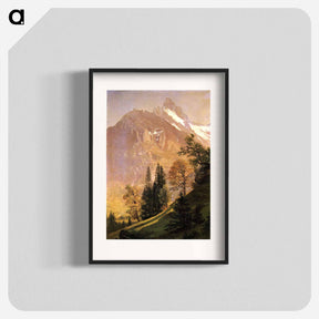 アートポスター-Mountain Landscape - アルバート ビアスタット Poster.