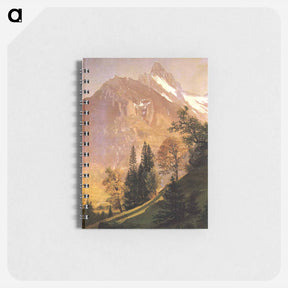 アートメモ帳-Mountain Landscape - アルバート ビアスタット Memo.