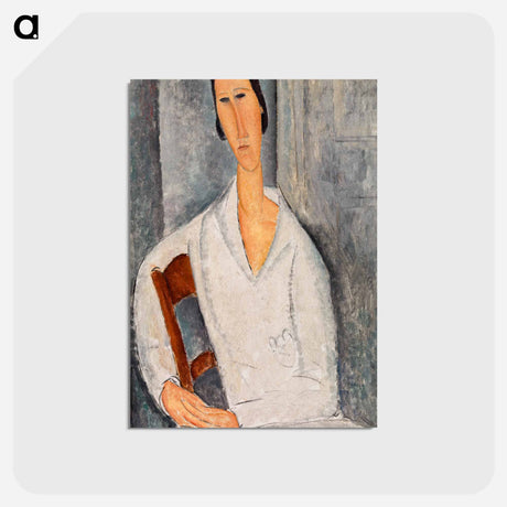 アートポストカード-Madame Hanka Zborowska Leaning on a Chair
 - バーンズ・コレクション Postcard.