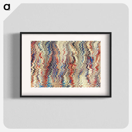アートポスター-Glitch Pattern Background (Remixed)
 - 大英図書館 Poster.
