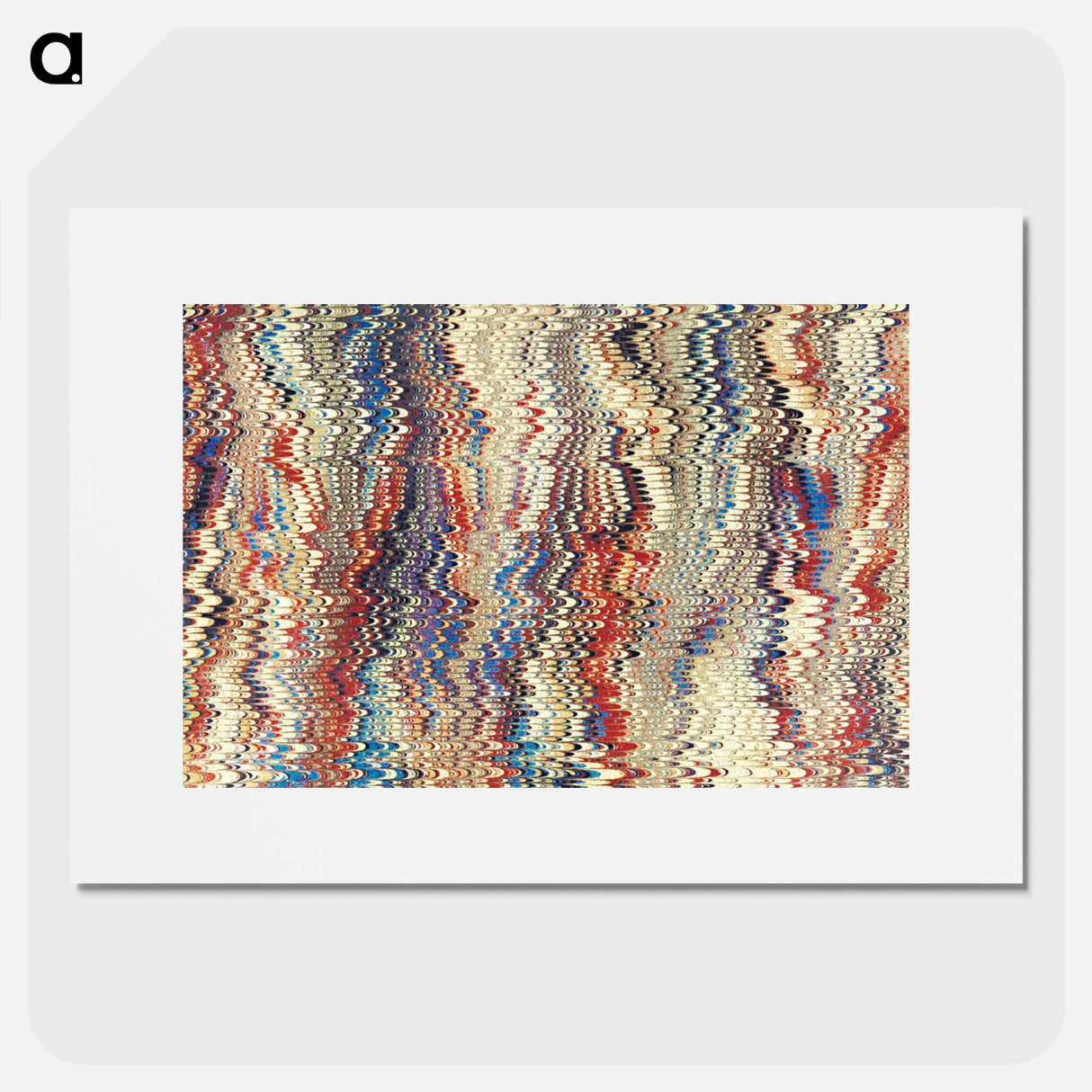アートポスター-Glitch Pattern Background (Remixed)
 - 大英図書館 Poster.