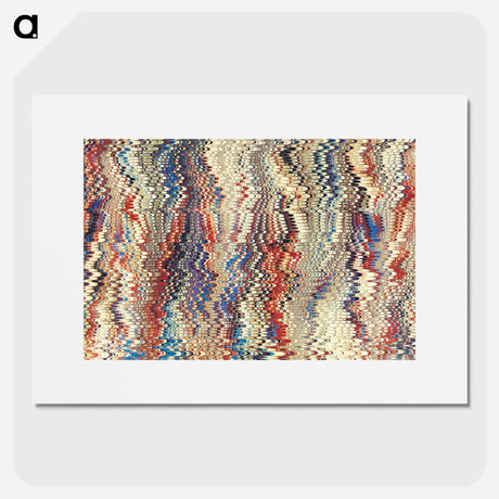 アートポスター-Glitch Pattern Background (Remixed)
 - 大英図書館 Poster.
