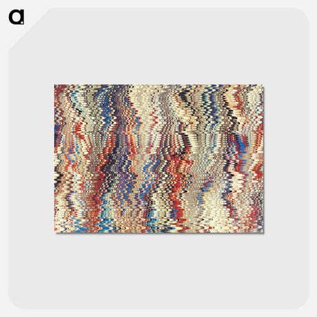 アートポストカード-Glitch Pattern Background (Remixed)
 - 大英図書館 Postcard.