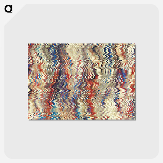 アートポストカード-Glitch Pattern Background (Remixed)
 - 大英図書館 Postcard.