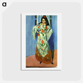 アートポストカード-Manila Shawl - アンリ マティス Postcard.