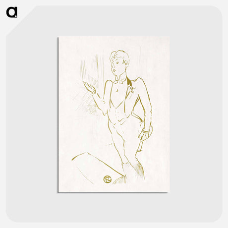 アートポストカード-Mary Hamilton - アンリ ド トゥールーズ ロートレック Postcard.