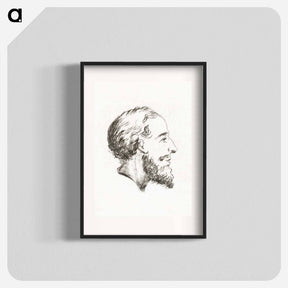 アートポスター-Portrait of a man with beard and mustache - ジャン ベルナール Poster.