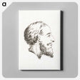 アートパネル-Portrait of a man with beard and mustache - ジャン ベルナール Canvas.