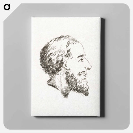 アートパネル-Portrait of a man with beard and mustache - ジャン ベルナール Canvas.