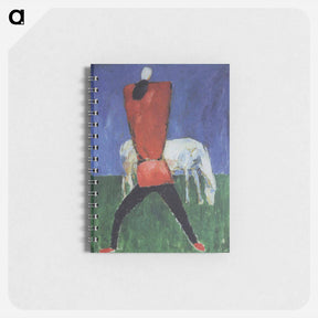 アートメモ帳-Man with horse - カジミール マレーヴィチ Memo.