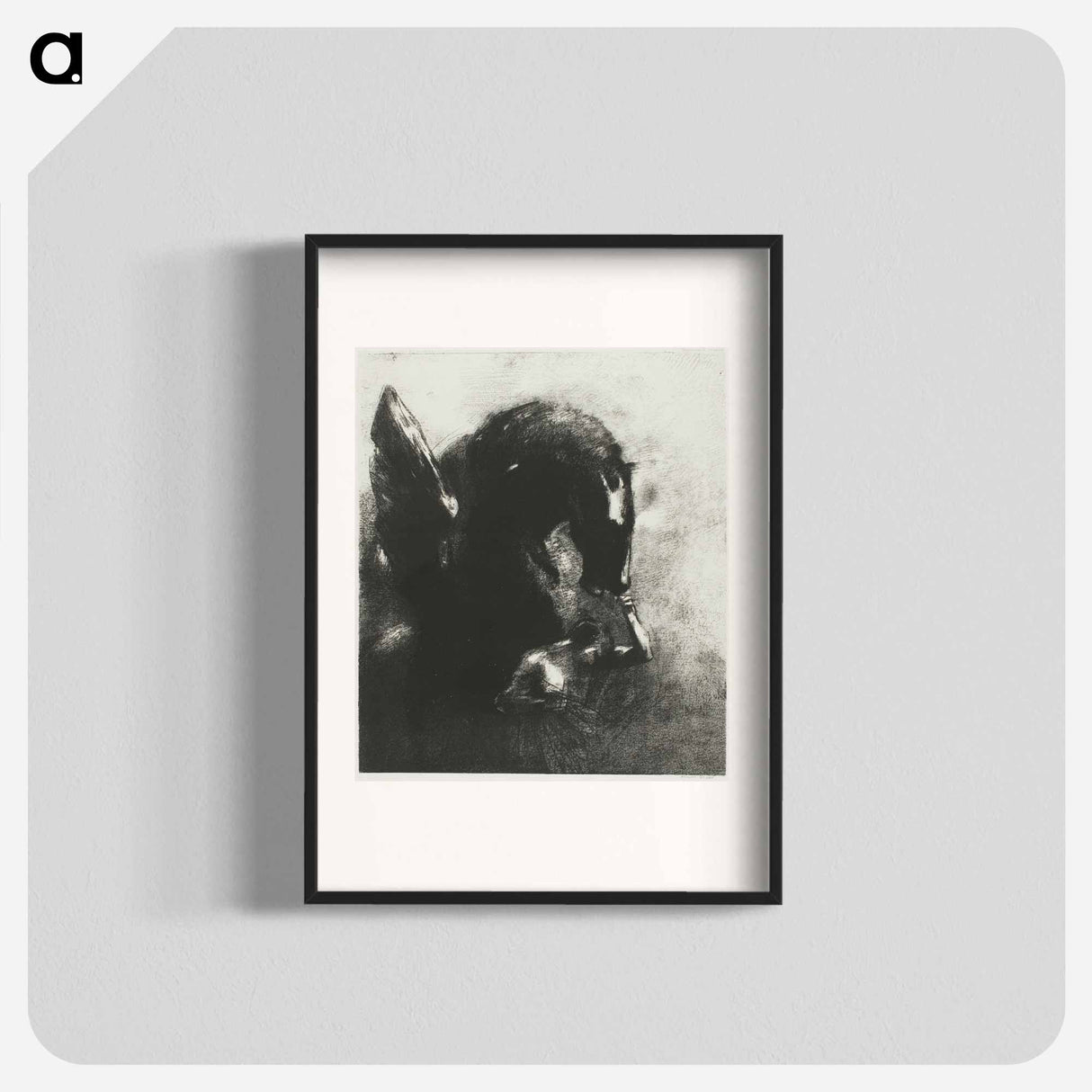 Captive Pegasus - オディロン ルドン Poster.