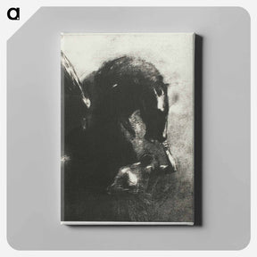 アートパネル-Captive Pegasus - オディロン ルドン Canvas.