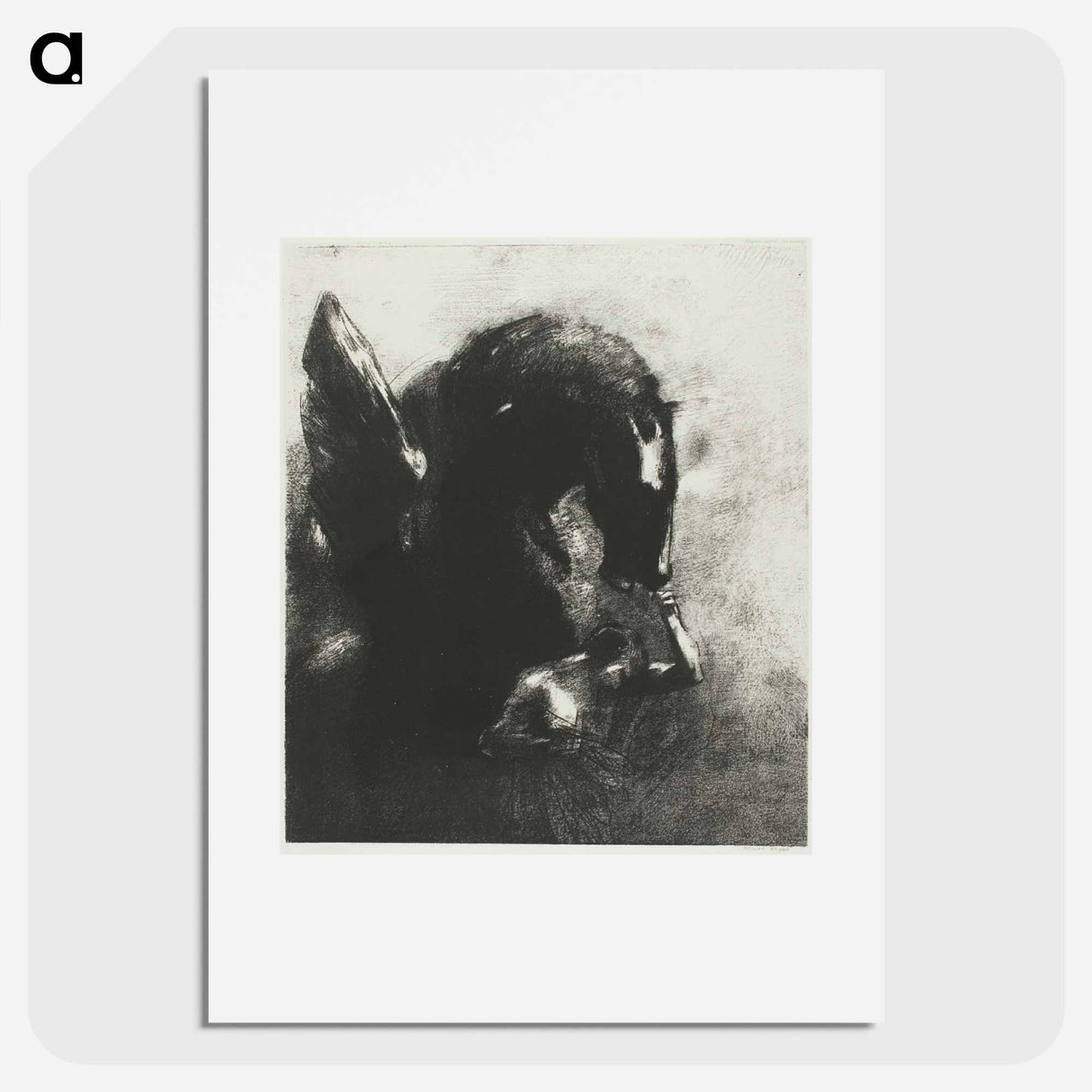 Captive Pegasus - オディロン ルドン Poster.