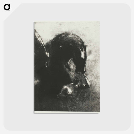 アートポストカード-Captive Pegasus - オディロン ルドン Postcard.