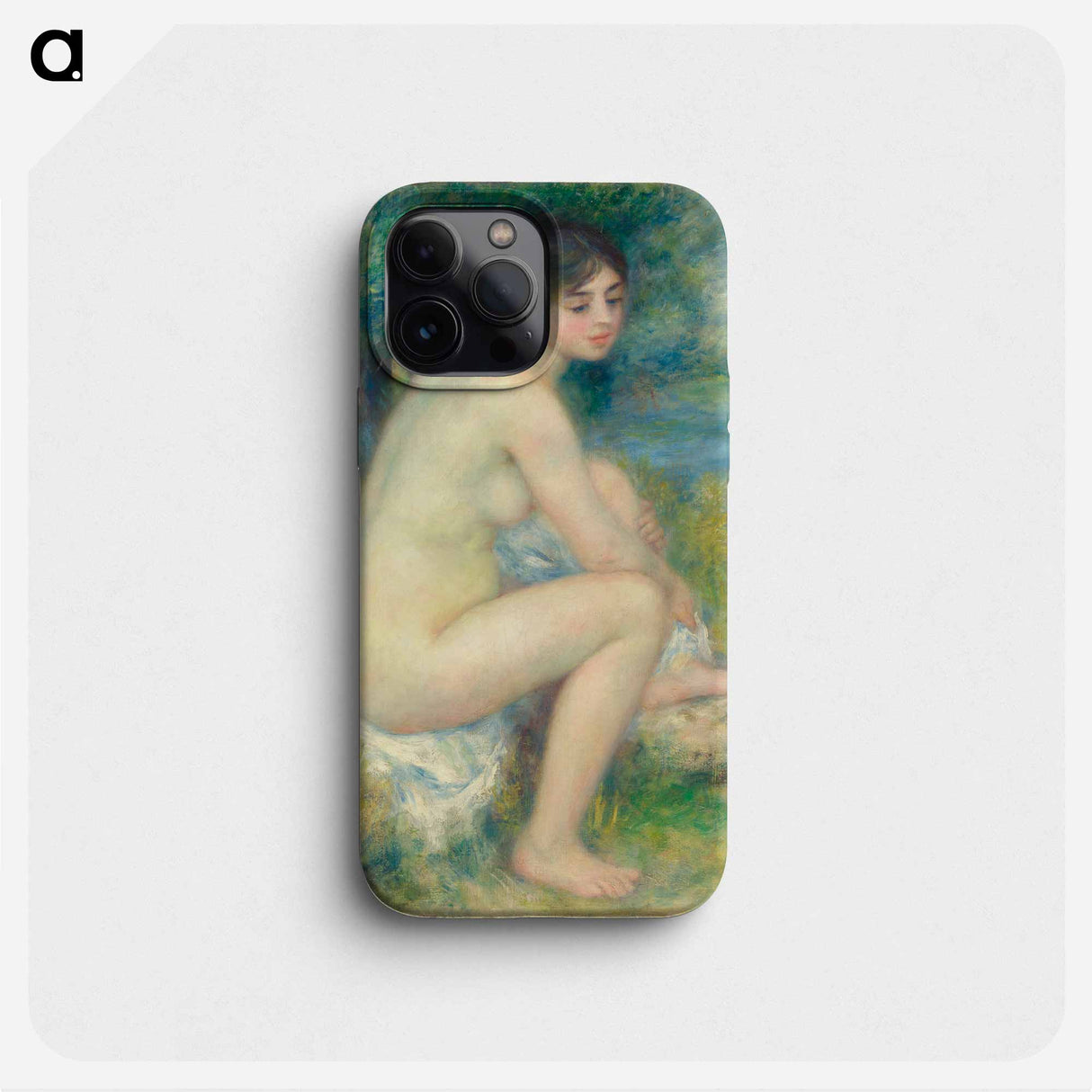 Woman New in a Paysage - Pierre Auguste Renoir Phone Case.