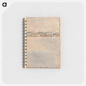 アートメモ帳-Jerusalem, Plate 33, "Turning his back to the Divine Vision...." - ウィリアム ブレイク Memo.